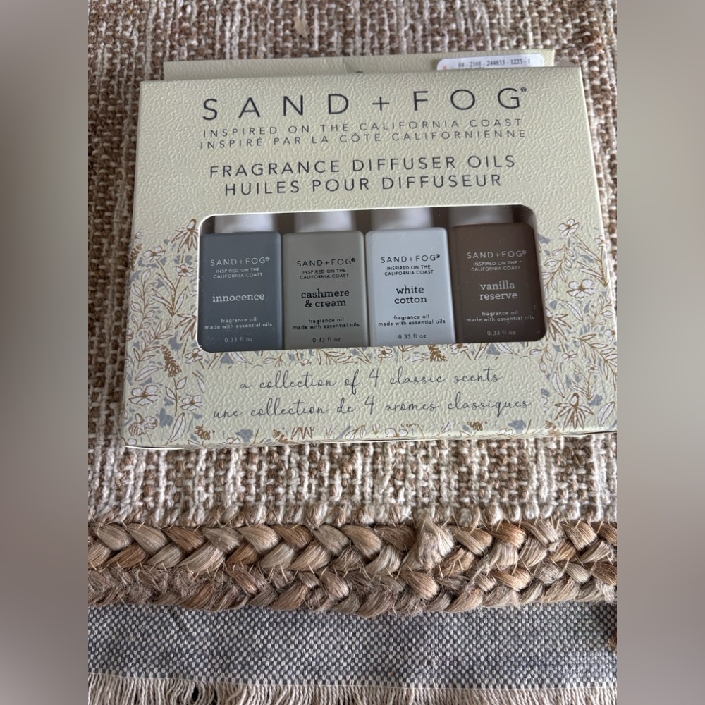 SAND + FOG Fragrance Diffuser Oils Set - White, Cream, Gray